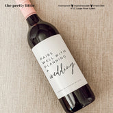 Wedding Planning Wine Label